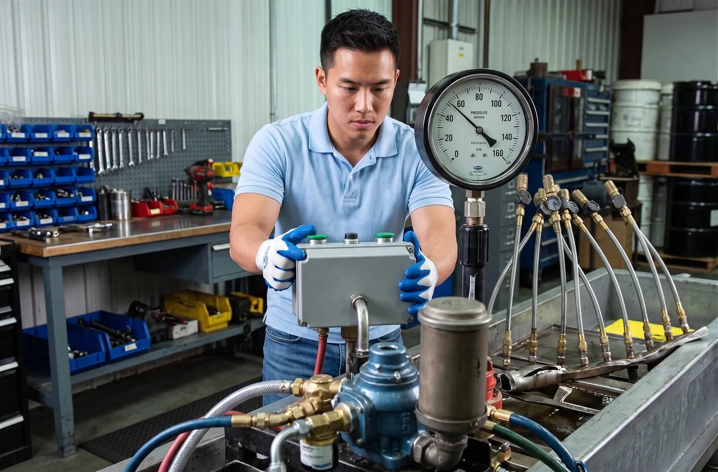 Hose testing laboratory