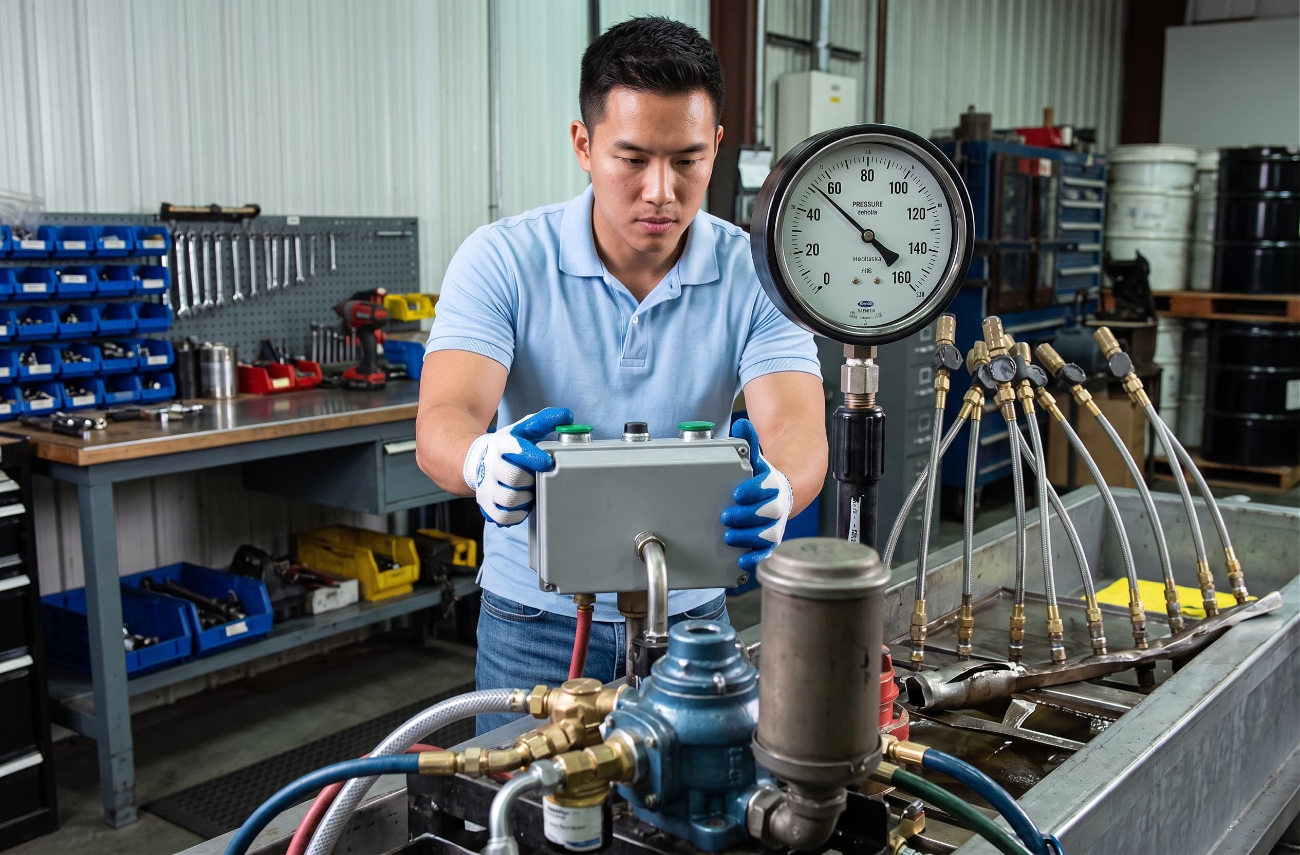 Hose testing laboratory