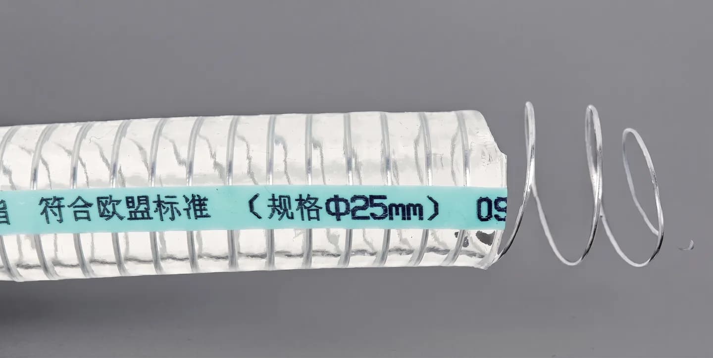 STEEL WIRE REINFORECED PVC HOSE (FDA GRADE) product image 1